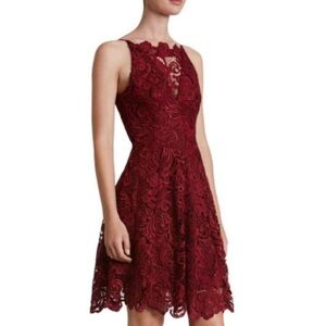 Beautiful burgundy lace dress like new